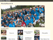 Tablet Screenshot of nicolamarini.it